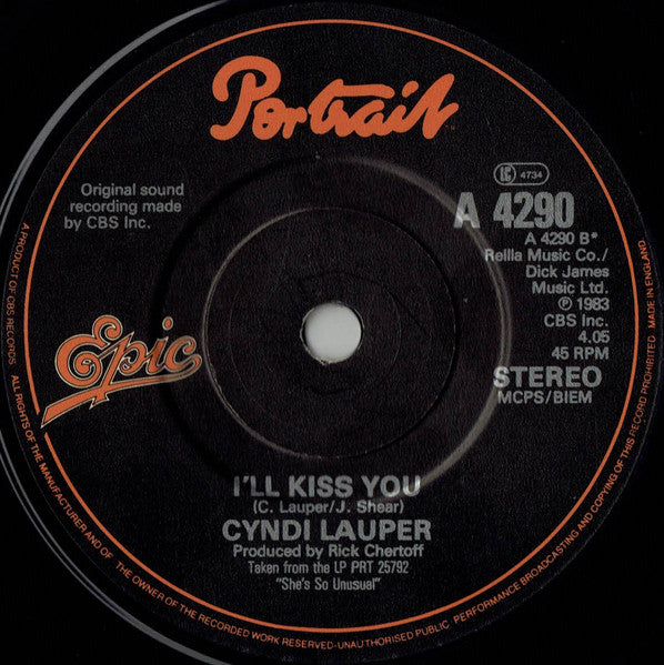 Cyndi Lauper : Time After Time (7", Single, Pap)