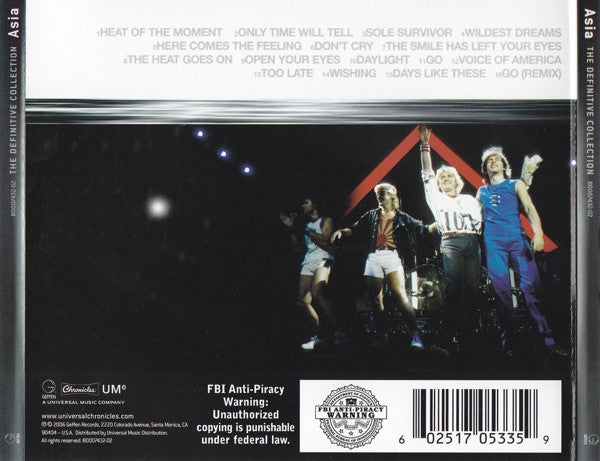 Asia (2) : The Definitive Collection (CD, Comp, RM)