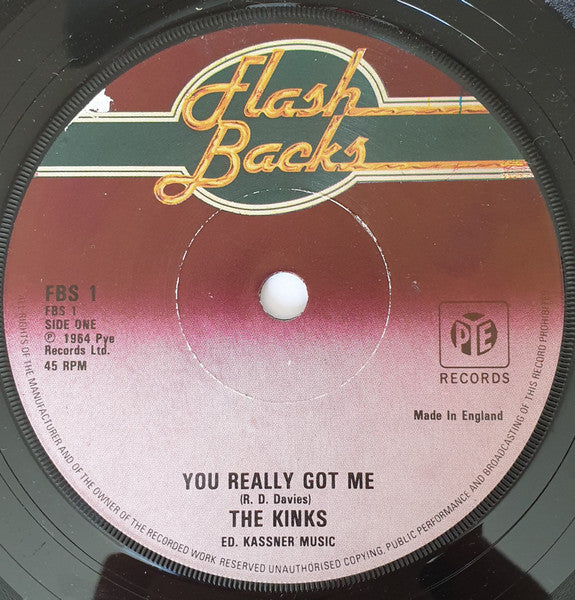 The Kinks : You Really Got Me / All Day And All Of The Night (7", Single, RE)