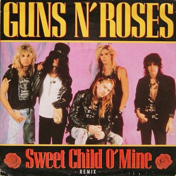 Guns N' Roses : Sweet Child O' Mine (Remix) (7", Single, RE, Pap)