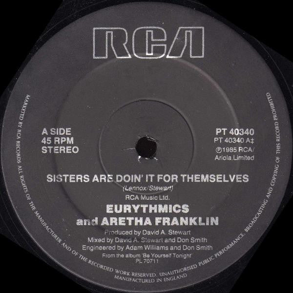 Eurythmics And Aretha Franklin : Sisters Are Doin' It For Themselves (12", Single)