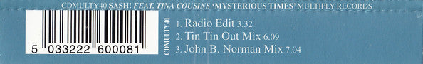 Sash! Feat. Tina Cousins : Mysterious Times (CD, Single, Enh)