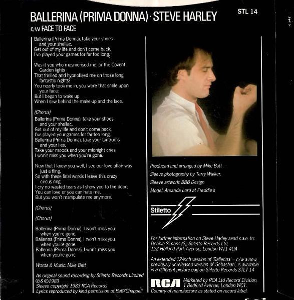 Steve Harley & Cockney Rebel : Ballerina (Prima Donna) (7", RP)