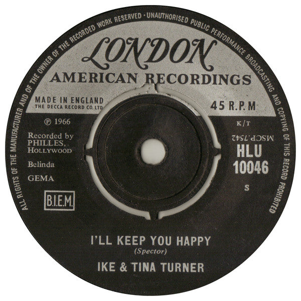 Ike & Tina Turner : River Deep - Mountain High (7", Single)