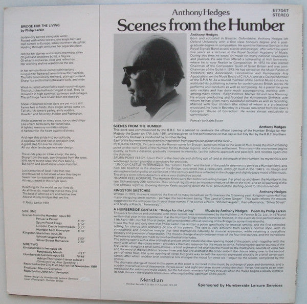 Anthony Hedges : Scenes From The Humber (LP)