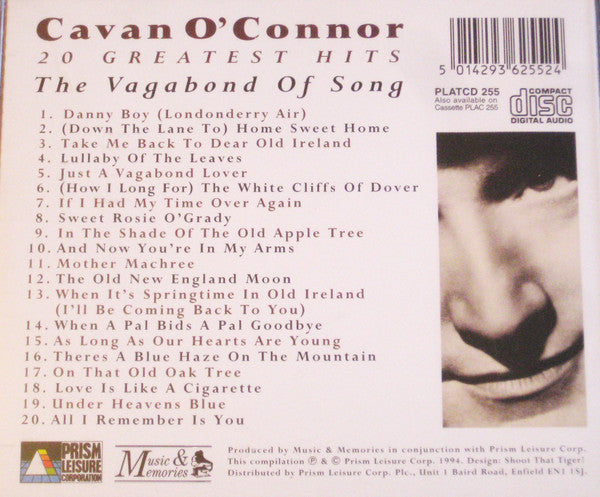 Cavan O'Connor : 20 Greatest Hits - The Vagabond Of Song (CD, Comp)
