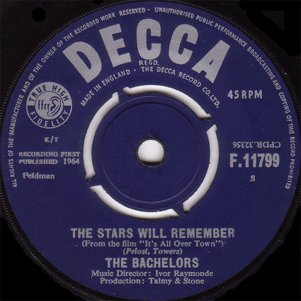 The Bachelors : Diane (7", Single)