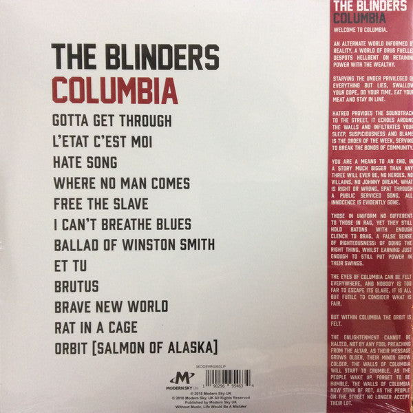 The Blinders (2) : Columbia (LP, Album)