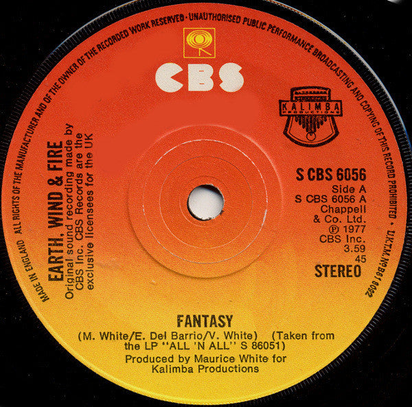 Earth, Wind & Fire : Fantasy  (7", Single)