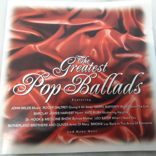 Various : The Greatest Pop Ballads (2xCD, Comp, RM)