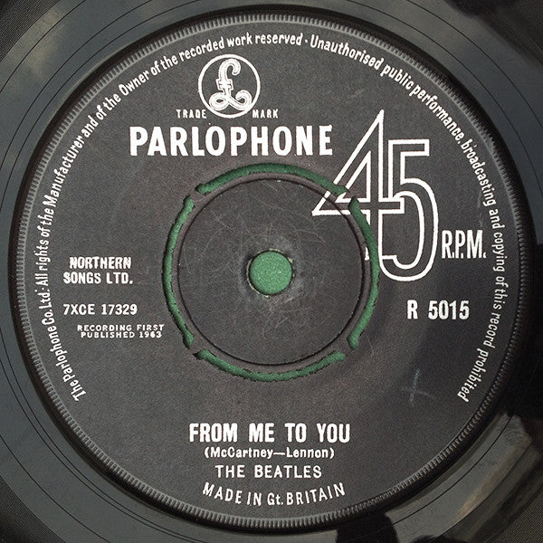 The Beatles : From Me To You (7", Single, Mono)