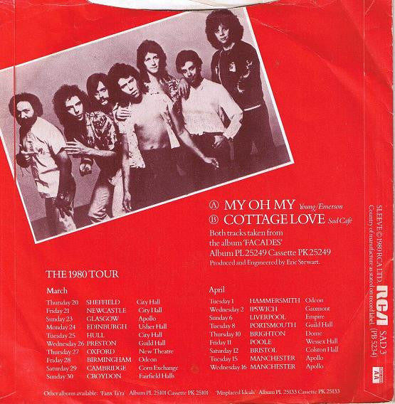Sad Café : My Oh My (7", Single, Sol)