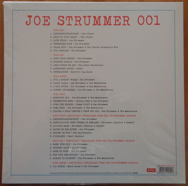 Joe Strummer : Joe Strummer 001 (Box, Ltd + 3xLP, Comp + 12", S/Sided, Single)