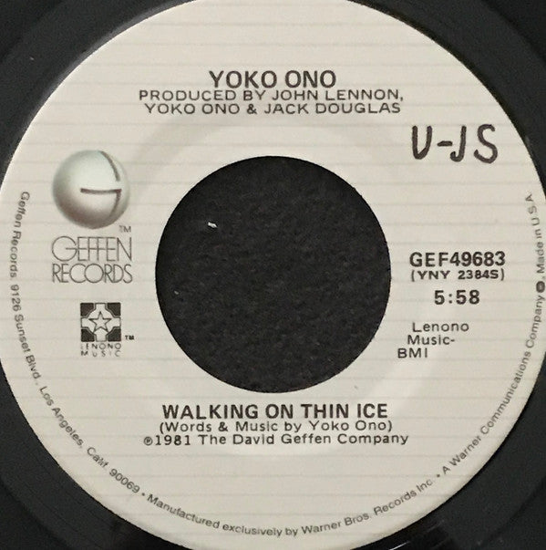 Yoko Ono : Walking On Thin Ice (7")