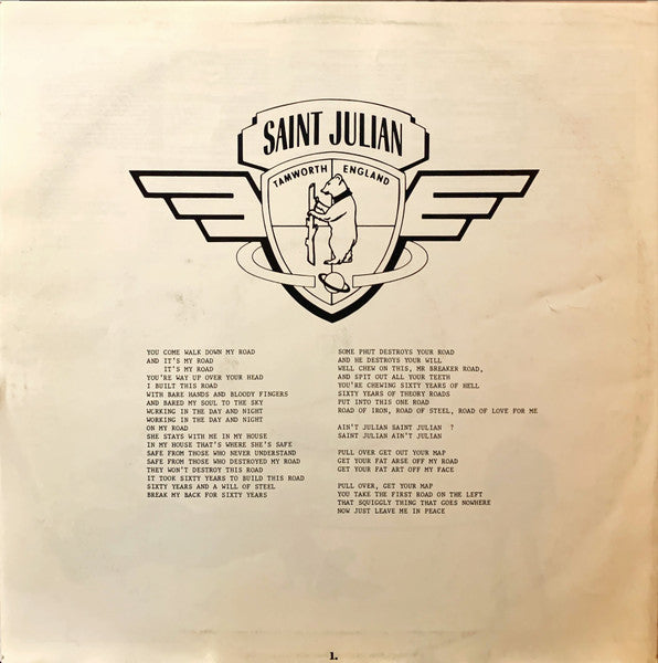 Julian Cope : Saint Julian (LP, Album + LP, Album)