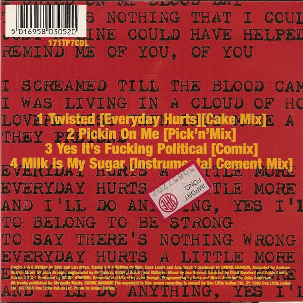 Skunk Anansie : Twisted (Everyday Hurts) (CD, Single, CD2)