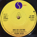 Talking Heads : Once In A Lifetime (7", Single, Dam)