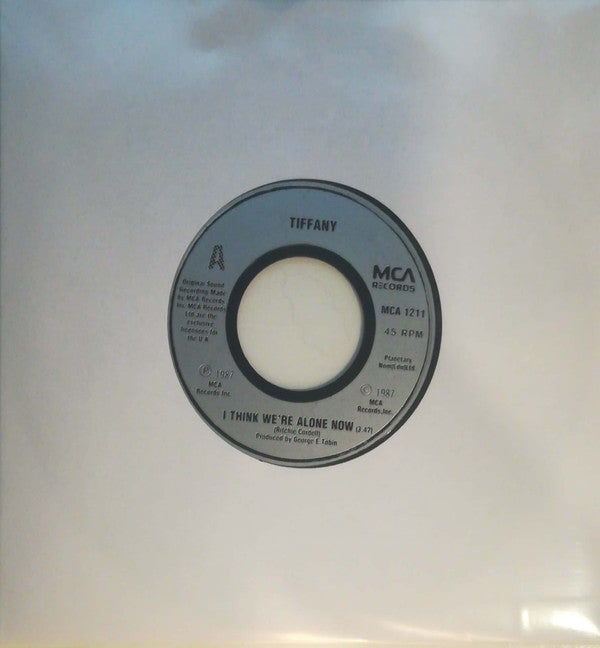 Tiffany : I Think We're Alone Now (7", Single)