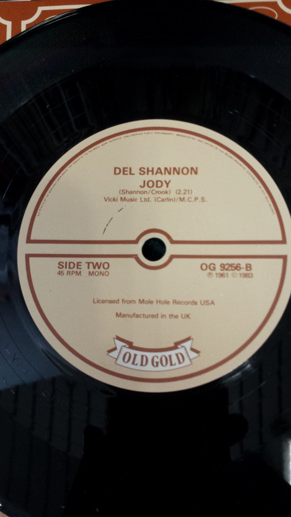 Del Shannon : Runaway / Jody (7", Single, Mono, RE)