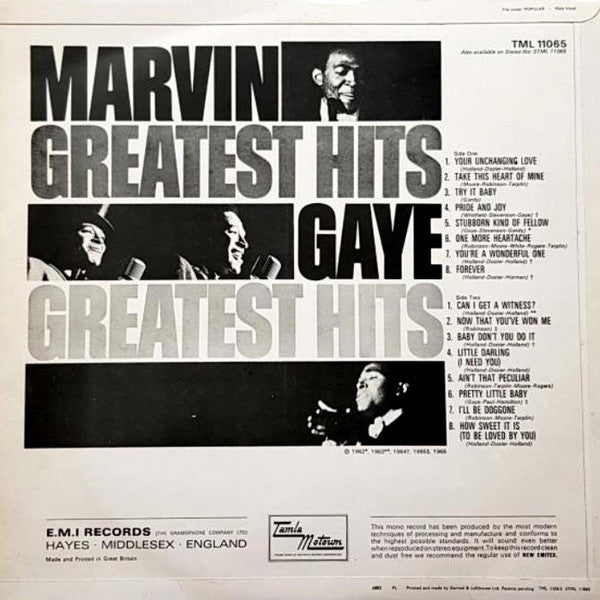 Marvin Gaye : Greatest Hits (LP, Comp, Mono)