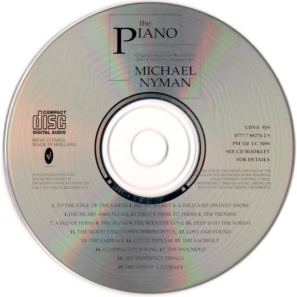 Michael Nyman : The Piano (CD, Album)