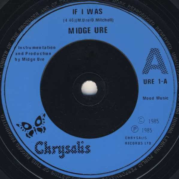 Midge Ure : If I Was (7", Single, Blu)