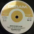 The Moody Blues : Nights In White Satin (7", Single, RE, Sol)