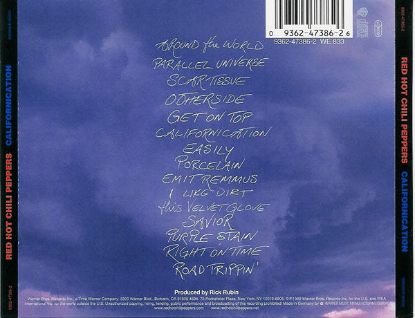 Red Hot Chili Peppers : Californication (CD, Album, RP)
