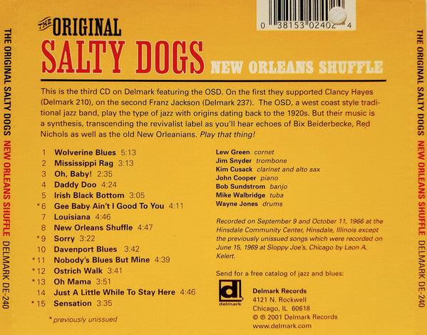 The Original Salty Dogs* : New Orleans Shuffle (CD, Album, RE)