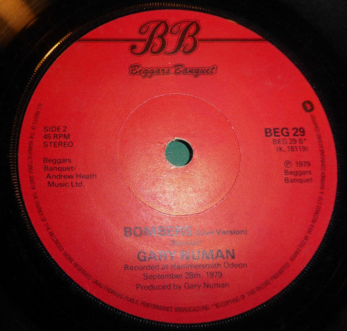 Gary Numan : Complex (7", Single, Red)