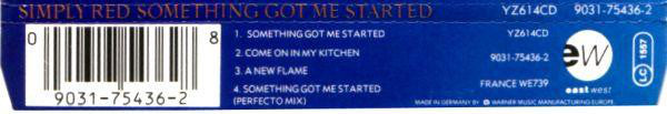 Simply Red : Something Got Me Started (CD, Maxi)