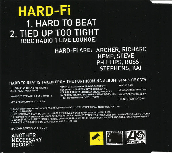 Hard-Fi : Hard To Beat (CD, Single, CD1)