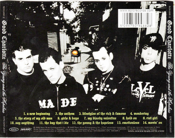 Good Charlotte : The Young And The Hopeless (CD, Album, Enh, CD )