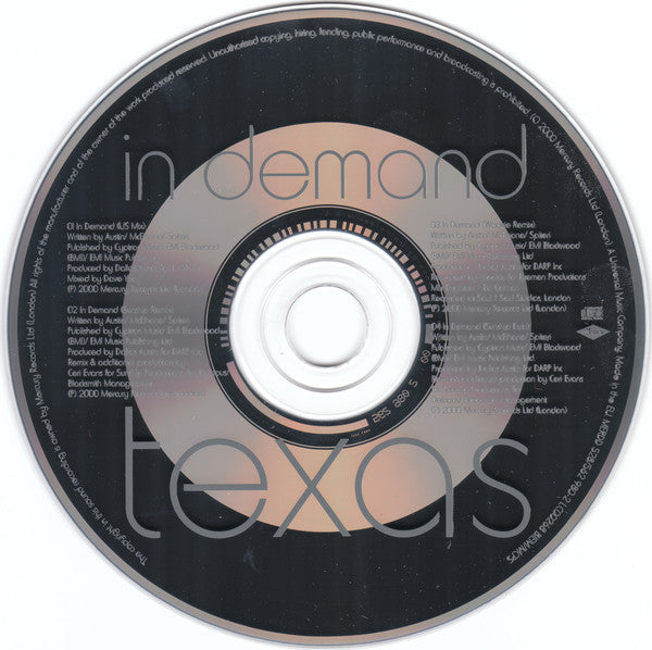 Texas : In Demand (CD, Single, CD2)