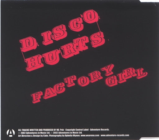 NU : Disco Hurts (CD, Single)