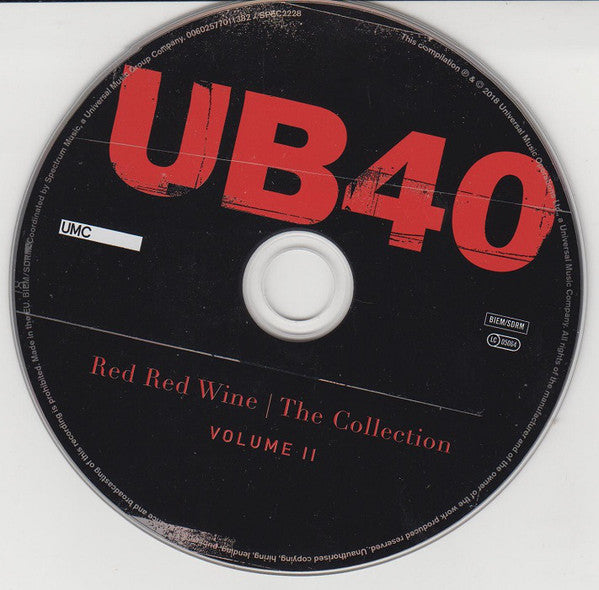 UB40 : Red Red Wine - The Collection (Volume II) (CD, Comp)