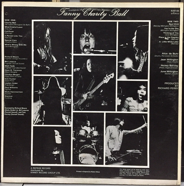 Fanny (2) : Charity Ball (LP, Album)