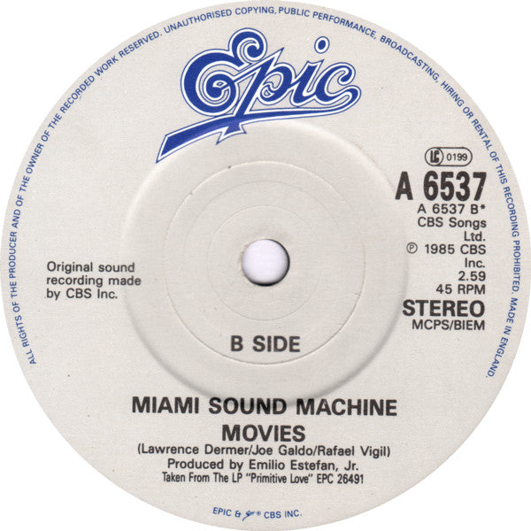 Miami Sound Machine : Bad Boy (Shep Pettibone Remix) (7", Single)