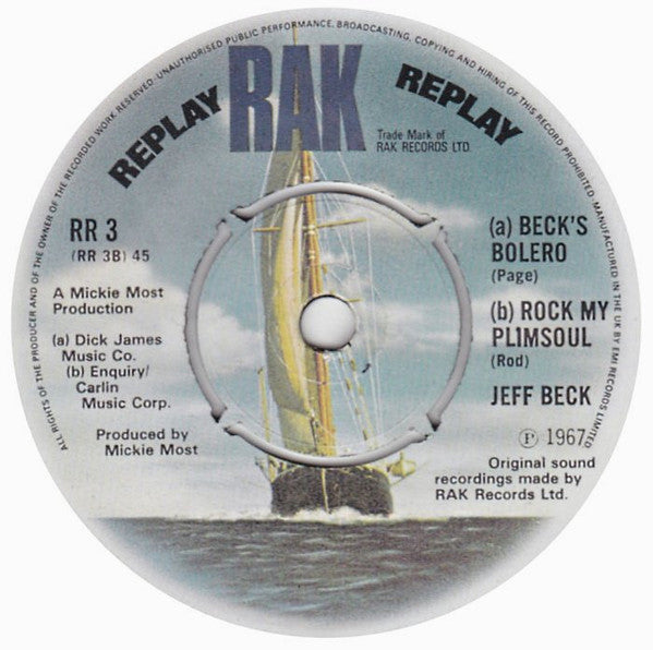 Jeff Beck : Hi Ho Silver Lining (7", Single, RE)