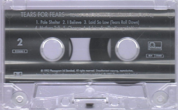 Tears For Fears : Tears Roll Down (Greatest Hits 82-92) (Cass, Comp)