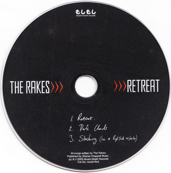 The Rakes : Retreat (CD, Single, Car)