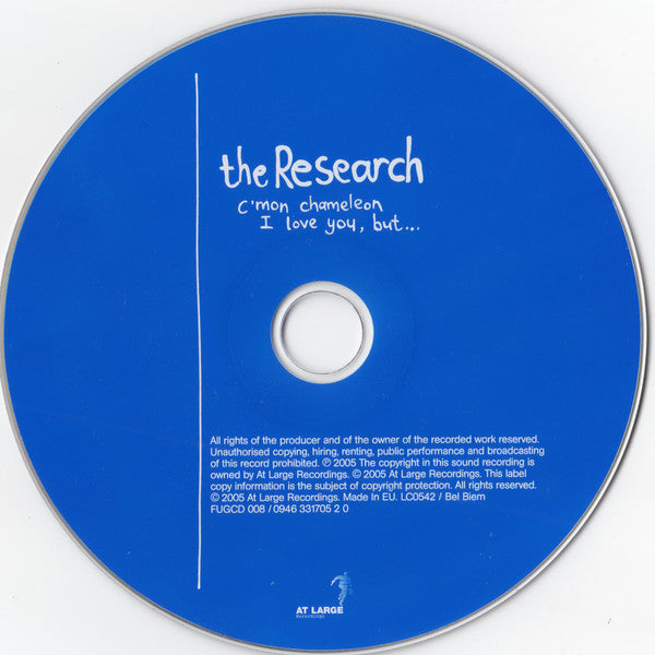 The Research : C'Mon Chameleon / I Love You, But... (CD, Single)