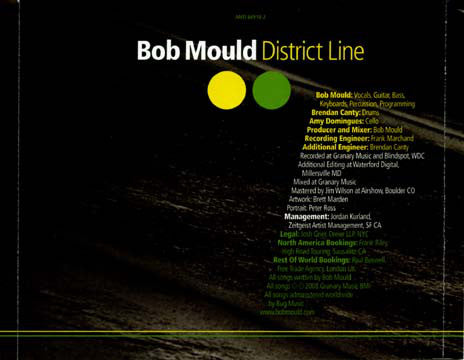 Bob Mould : District Line (CD, Album)