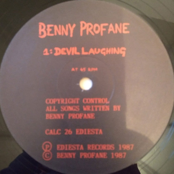 Benny Profane : Devil Laughing (12")