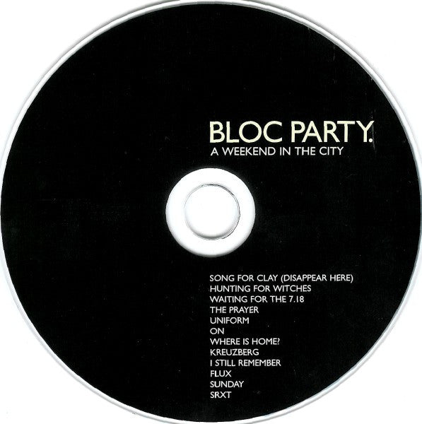 Bloc Party : A Weekend In The City (CD, Album, RE)