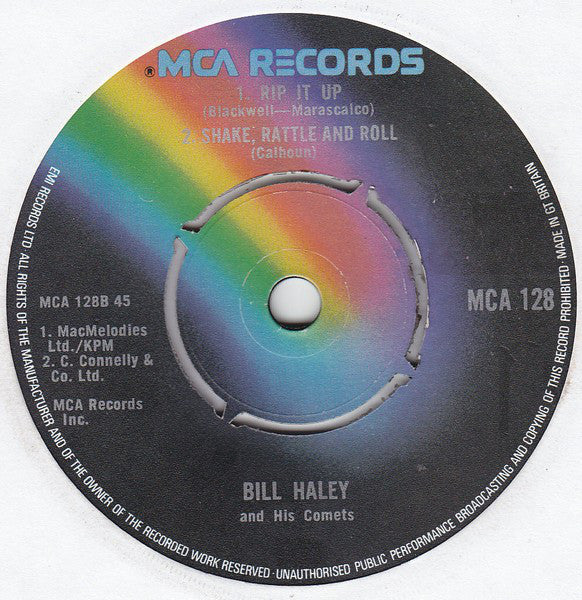 Bill Haley And His Comets : (We're Gonna) Rock Around The Clock (7", Single, 4 P)