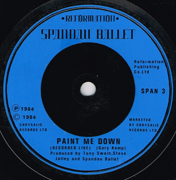 Spandau Ballet : Only When You Leave (7", Single, Blu)