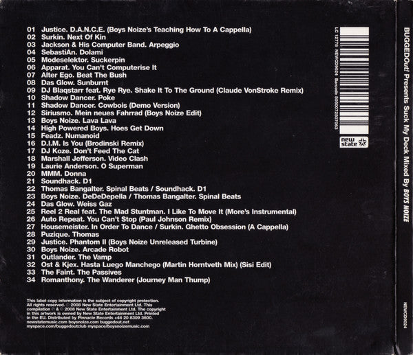 Boys Noize : Bugged Out! Presents Suck My Deck (CD, Mixed)