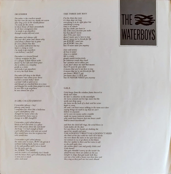 The Waterboys : The Waterboys (LP, Album, RE, RM, PRS)