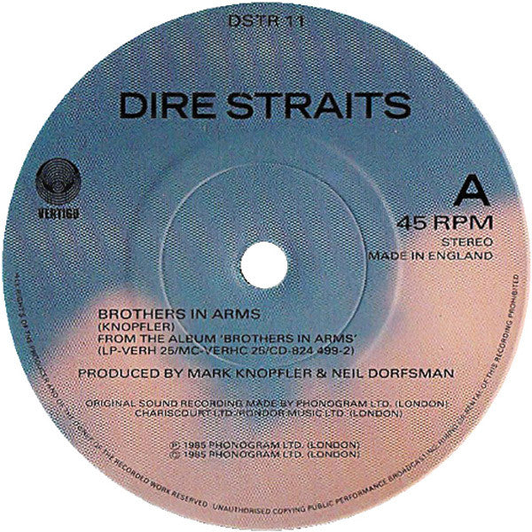 Dire Straits : Brothers In Arms (7", Single, Pap)